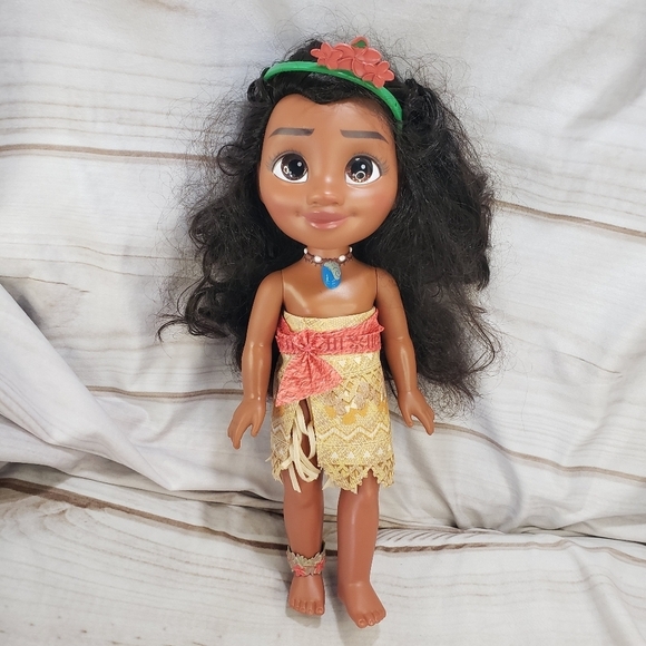 Disney Moana Posable Adventure Doll Plastic Jakks Pacific 14 Inch - Picture 1 of 12